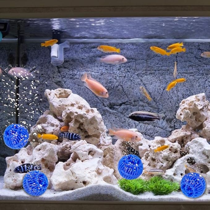 Balls Filter Media, Aquarium Filter Ball 500ml Reusable Freshwater Seawater for Aquarium and Pond Filter Media
