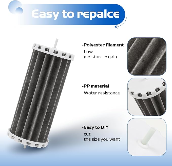 Biowheel Aquarium Filters Compatible with Marineland 350 200 Fish Tank, Assembly Hang On Filters Cartridge Replacement Part for Bio-Wheel 200B 350B, Replacement PRBW2350B, 4 Pack