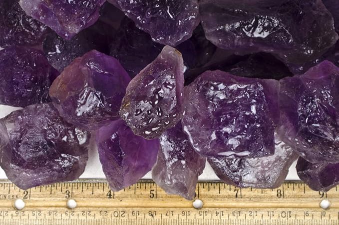 Fantasia Materials: 5 lbs Amethyst Large Chunk Rough Stones from Brazil - Grade 1