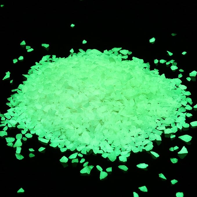 Shiny Stone Glow in the Dark Gravel Stones Rocks, Aquarium Gravel, Glow Rocks Stones,Decorative Rocks for Fish Tank Aquarium Garden Planter Landscape Decoration,280g/10oz (3-5mm, Red)