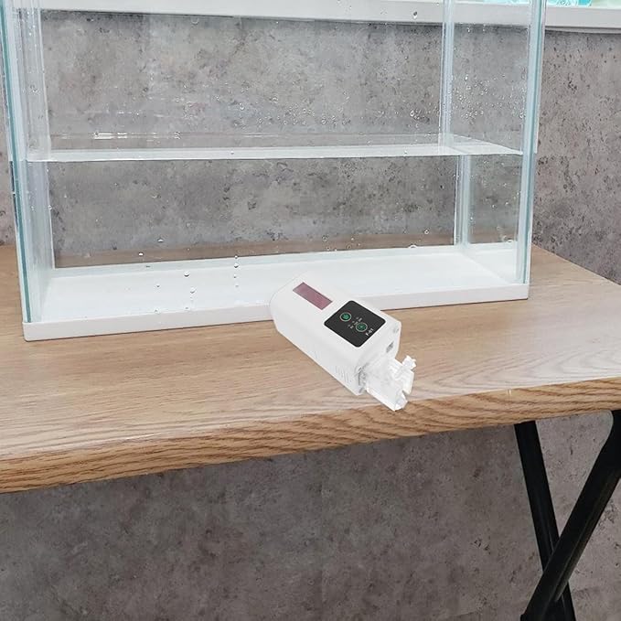 BESPORTBLE Automatic Fish Feeder for Aquarium and Turtle Tank with Intelligent Timer, Electric Food Dispenser for Fish Tank Feeding, Suitable for Home and Vacation Use
