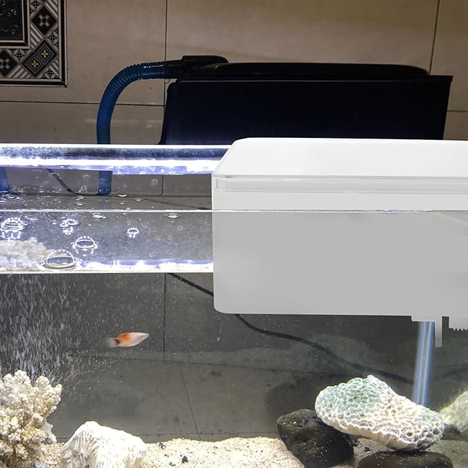 VICASKY Automatic Fish Feeder with Intelligent Timer Sealed Mini Fish Food Dispenser for Aquarium Feeding Supplies Suitable for Vacation and Daily Use