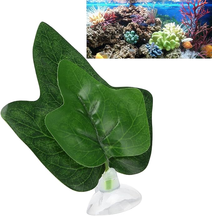 Tnfeeon Betta Fish Hammock, Betta Bed Leaf Hammock, Plastic, Resting & Breeding, Aquarium Decor