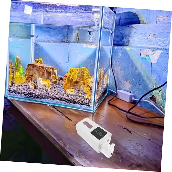 Automatic Fish Feeder for Aquarium with Intelligent Timer, Electric Turtle Feeder Food Dispenser for Fish Tank, Reusable Aquarium Accessory for Scheduled Feeding