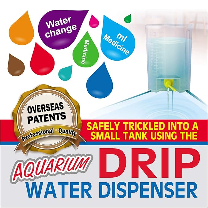 Aquarium Drip Water Dispenser water conditioner aquarium ich aquarium conditioner water clarifier fish tank cleaner saltwater aquarium water treatment shrimp aquarium aquarium water conditioner