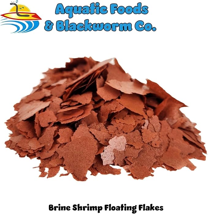 Brine Shrimp Flakes for Freshwater Cichlids, Angels, Tetras, Guppies, Marine Tangs, Butterflies, Angelfish, Anthias, Clown Fish. WL…1/4-lb Foil Pouch Bag