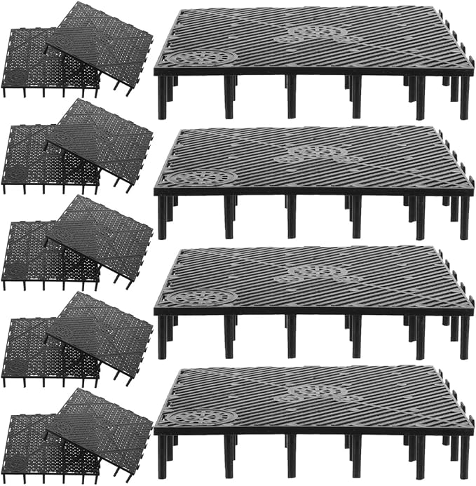 TEHAUX 20pcs Aquarium Undergravel, Undergravel Filter Aquarium Divider Tank Fish Tank Bottom Plate PVC Splicing Clapboard Bottom Fish Divider Stand for DIY Filtration in Aquascaping
