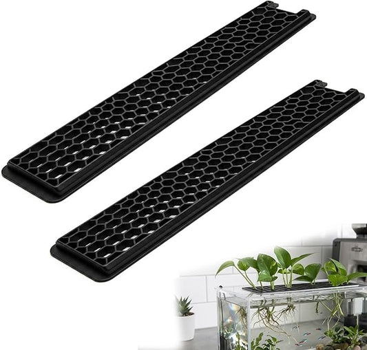 Aquarium Lid Slot Cover Plate Compatible with Fluval Spec V 5-Gallon Jump Prevention Guard for Fish, Cat-Proof Tank Cover, Plant Clipping Suspender, Easy Drop-in Accessory