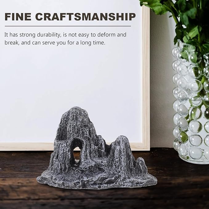 Zerodeko Mini Rockery Ornament for Indoor Bonsai Decor Delicate Rockery Design for Landscape Gardening Lightweight Simulation Shape for Sand Table Decoration