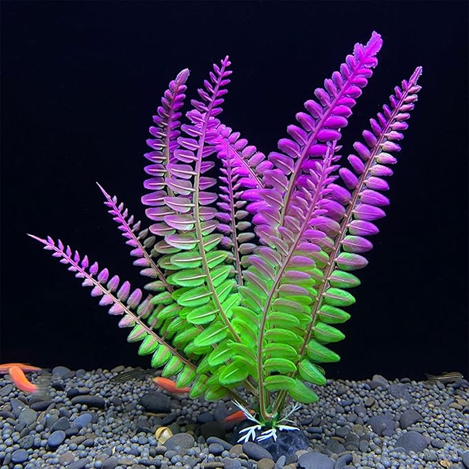 Artificial Aquarium Plant, Green, 1 Count, 4x2.6x18cm/1.57x1.02x7.09in, Realistic Aquatic Plant, Aquarium Decor Plastic Plants