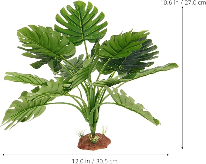 Happyyami Artificial Aquarium Plants High Simulation Fake Aquatic Plant for Tank Decoration Fade-Resistant Lightweight Safe for Fish Lively Atmosphere Look