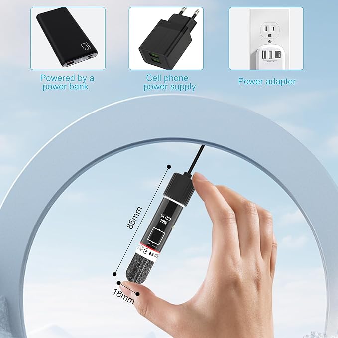 Small Aquarium Heater,10W Betta Heater Super Mini Aquarium Heater,Submersible Fish Tank Heater USB Powered Constant Temperature 78℉(26℃) Used for 1-2 Gallon