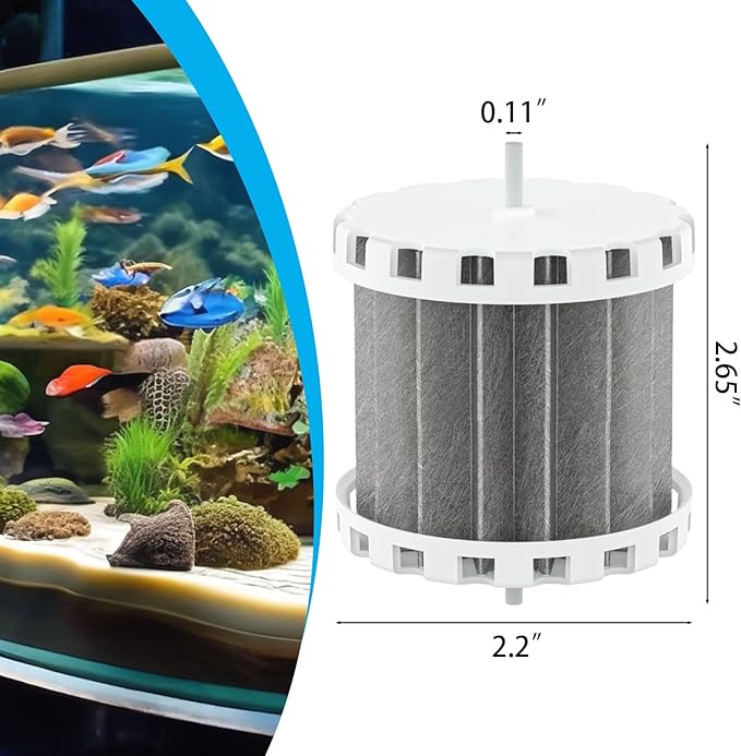 kingsea PRBW100B Biowheel Aquarium Filters Compatible with Penguin 100 100b Power Filters Aquarium Filter Replacement Parts, 1PC