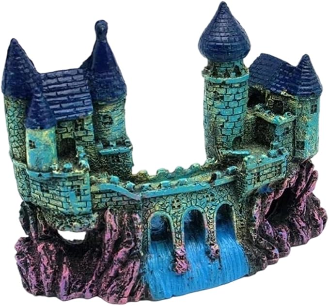 Fishtank Hideouts Landscape Fish Tanks Decorations for Aquariums Terrarium Shrimp Castles Ornaments Habitat Interactive Underwater Sand Castles Scenery