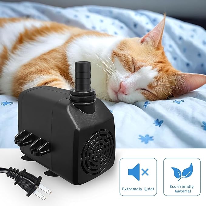 Aquarium Water Pumps (Black, 400GPH,25W)