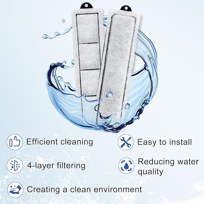 driamor 6 Pack RF-S Filter Cartridges Compatible with Retreat RF-S Filter, Aquarium Filter Cartridges Refill for Desktop Aquariums with Small Retreat Filters