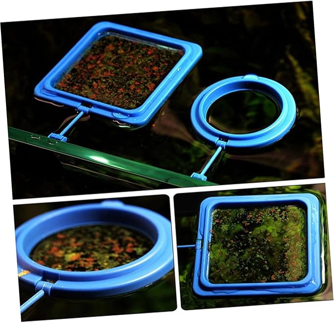 LIOOBO 4pcs Automatic Fish Feeder Feeding Floating Feeder for Fish Tank Supplies