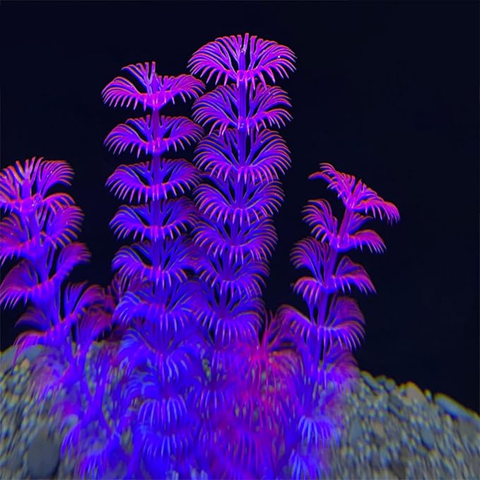 Artificial Aquarium Plant, Green, 1 Count, 4x2.6x18cm/1.57x1.02x7.09in, Realistic Aquatic Plant, Aquarium Decor Plastic Plants