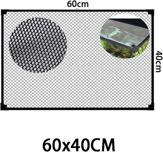 Mesh Screen Netting for Fish, Magnetic Fish Tank Lid Multiple Sizes