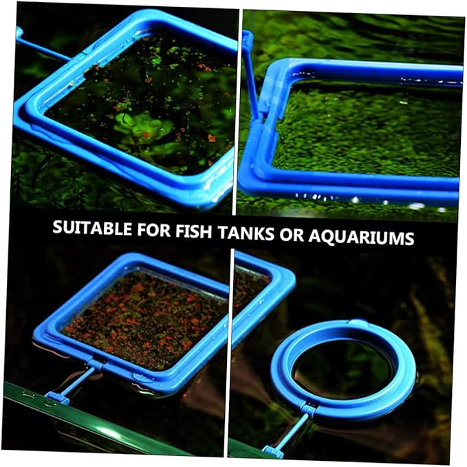 4pcs Portable Aquarium Feeding Ring Fish Vacation Feeder Tank Automatic Feeder