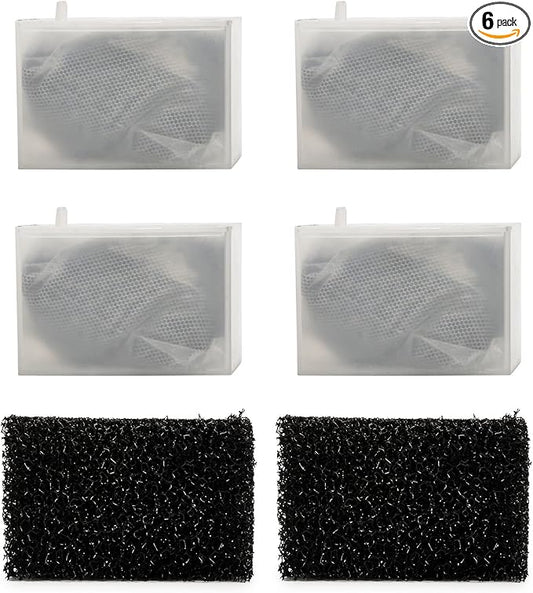 NICREW Replacement Cartridge for Fish Tank Filter Magi 380, Aquarium Filter Foam and Active Carbon