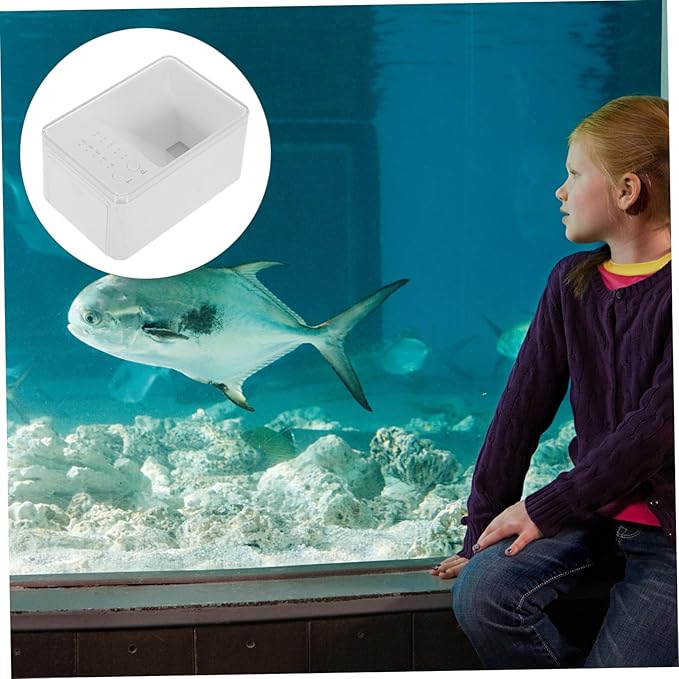 POPETPOP 1set Automatic Fish Feeder for Small Aquariums Timer-Controlled Fish Food Dispenser Durable Material Prevents Food Clogging Easy Setup