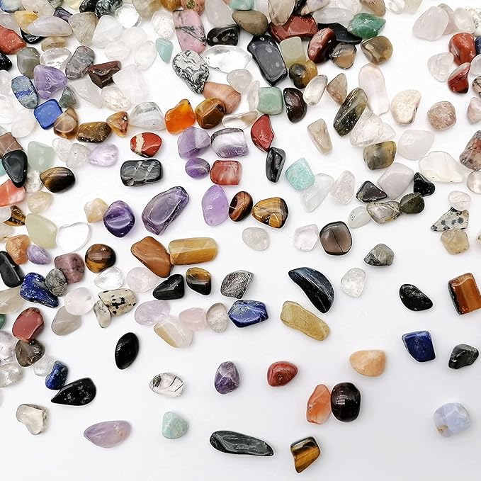 335g Assorted Stone Quartz Crystals Rocks Crushed Crystal Quartz Tumbled Rocks and Crystals