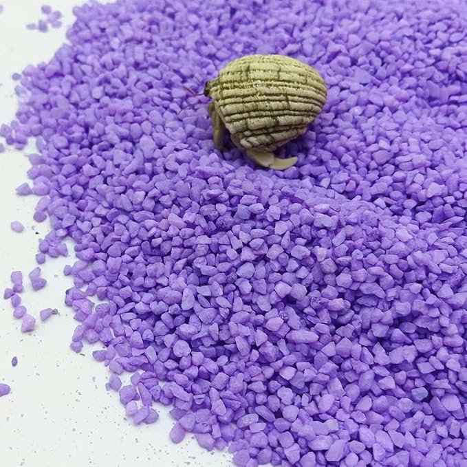 Purple Substrate Sand, Reptiles, Aquarium Decorations, Aquarium Sand, Terrarium Bedding, Fish, Amphibians Shallow-Water Creature Supplies (200, g)