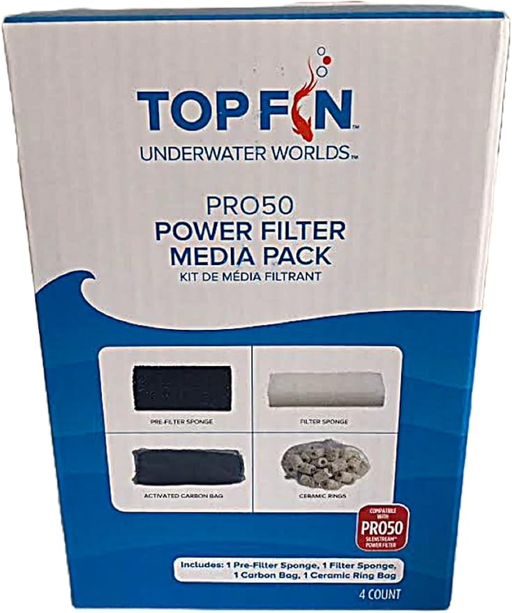 Top Fin Power Aquarium Filter Media Pack. Different Sizes to Choose from. (PRO50)