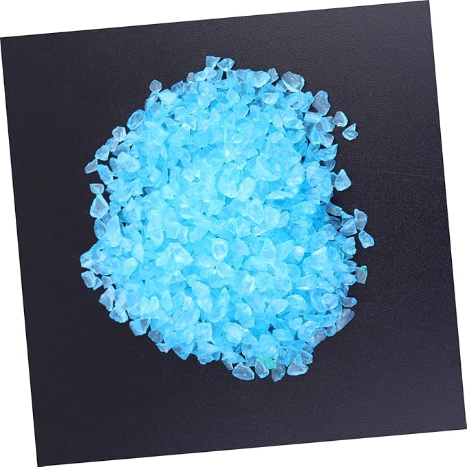 GARVALON 2pcs Colored Glass Sand for Landscapes and Aquariums Decorative Sand for Fish Tanks and Craft Projects