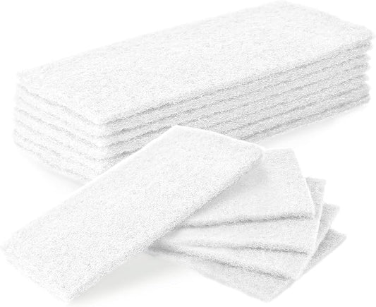 JOR Universal Canister Filter Pads, White Foam Sponges for Aquariums, Pre-Filter for Air Purifier, 12 Pieces per Pack