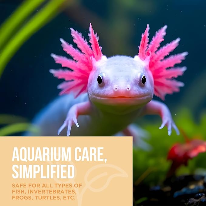 Aquarium Water Conditioner - All-in-1 Fish Tank Dechlorinator - Removes Ammonia, Nitrite, Chlorine & Chloramine, Detoxifies Heavy Metals - Freshwater & Saltwater - Treats 960 Gallons (16 fl oz)