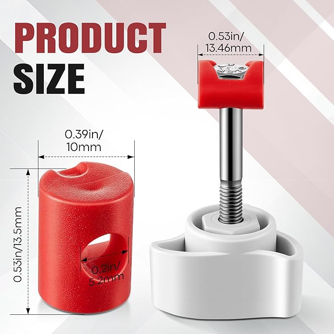 18 Pack Lid Fastener Barrel Nut Compatible with Fluval FX6 FX5 FX4 FX2 Canister Filter, Aquarium Filter Lid Fastener Replacement Part, Lock Nut Clamp Accessories (Barrels Only)(Red)