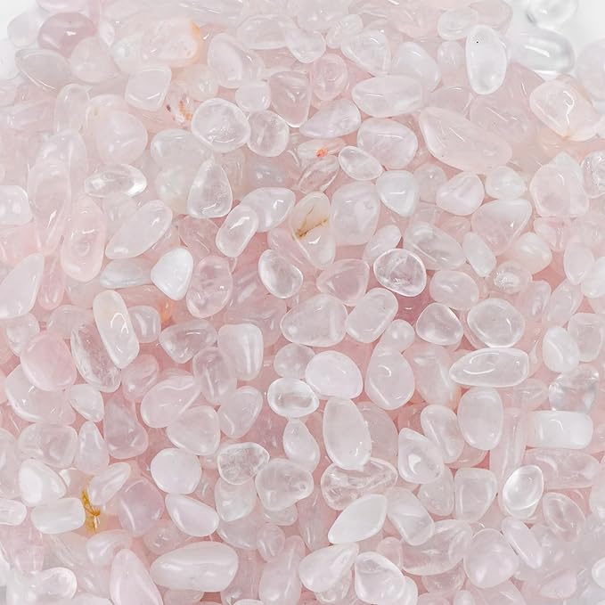 Colorful Agate 1lb Crystal Polished Tumbled Stones Irregular Shaped Crystal Chips Bulk Natural Gemstone Aquarium Gravel Rocks Vase Filler Fish Tank Gravel Home Decoration (Rose)