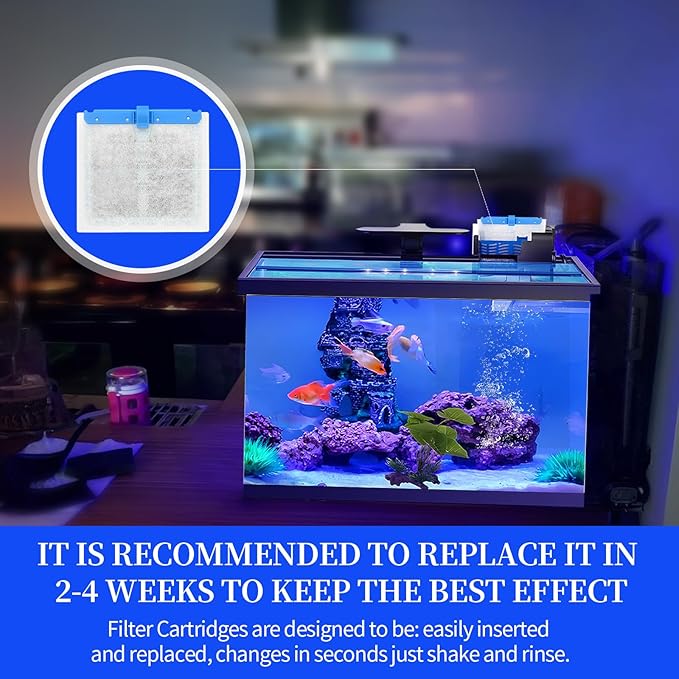 10 Pack Medium Replacement Filters Cartridges for QuietFlow,Replacement Filter Cartridges with QuietFlow LED PRO Power Filter Size 10