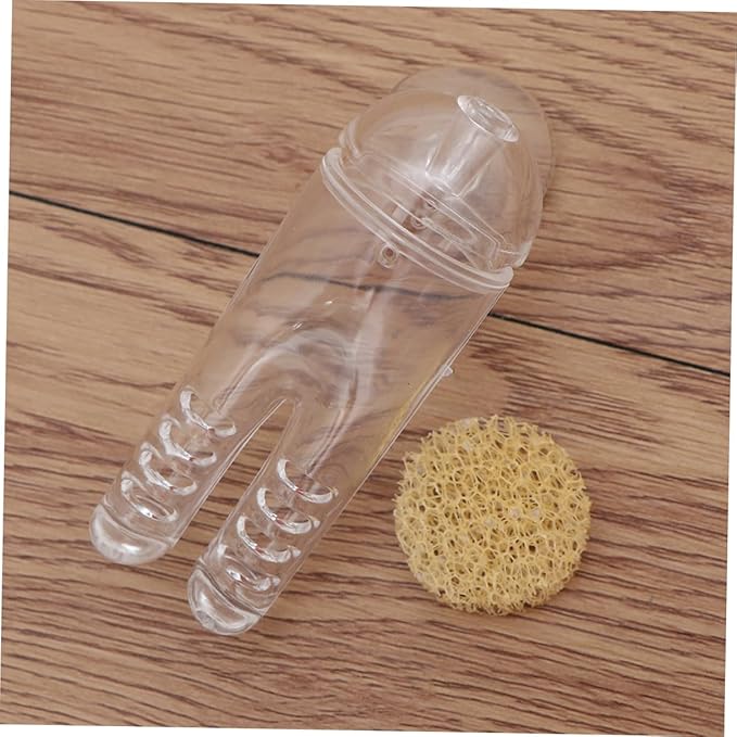 BESPORTBLE Aquarium Automatic Fish Feeder with Cover Pants Shaped Feeding Cup for Shrimp Eggs Fish Feeder Bowl for Freshwater Tanks