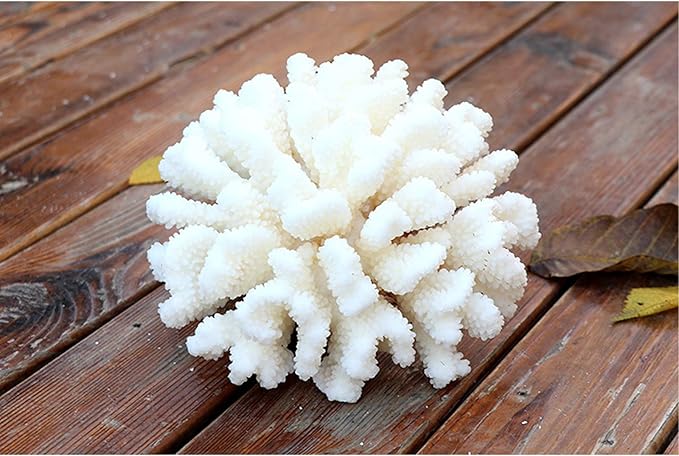 Besimple Pack of 2 Artificial Coral Ornament, Aquarium Resin Coral Decor Underwater Sea Plants Fish Tank Decoration Aquarium Plants