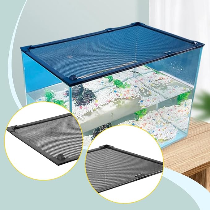 Aquarium Tank Cover Replacement Net Equipment for Easy Setup DIY Mesh Lid Custom Fit Fish Tank Top