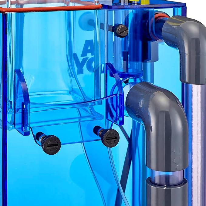 AquaReady Hang On Back Protein Skimmer for Saltwater Aquariums HOB-1.5, Up to 75 Gallon Fish Tank Filtration, Hang On External, Adjustable, Ultra Quiet Pinwheel Pump