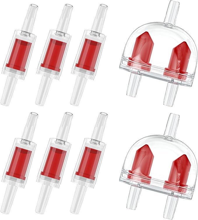 Pawfly Aquarium Air Pump Valves for Standard 3/16 Inch Airline Tubing - Plastic Non-Return Valves - Ideal for Oxygen Pumps - Essential Accessories for Basic Aeration Setup