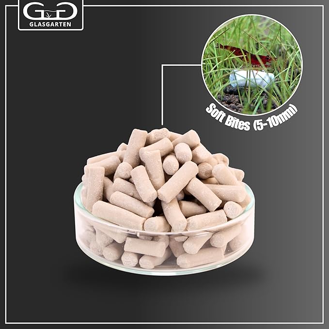 GlasGarten Mineral Junkie Bites (Sticks) for Shrimps, Crayfish, Crabs, Snails (100g)