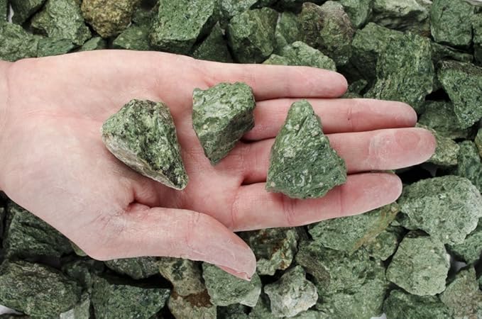 Fantasia Materials: 2 lbs Green Volcano Rough Stones from India