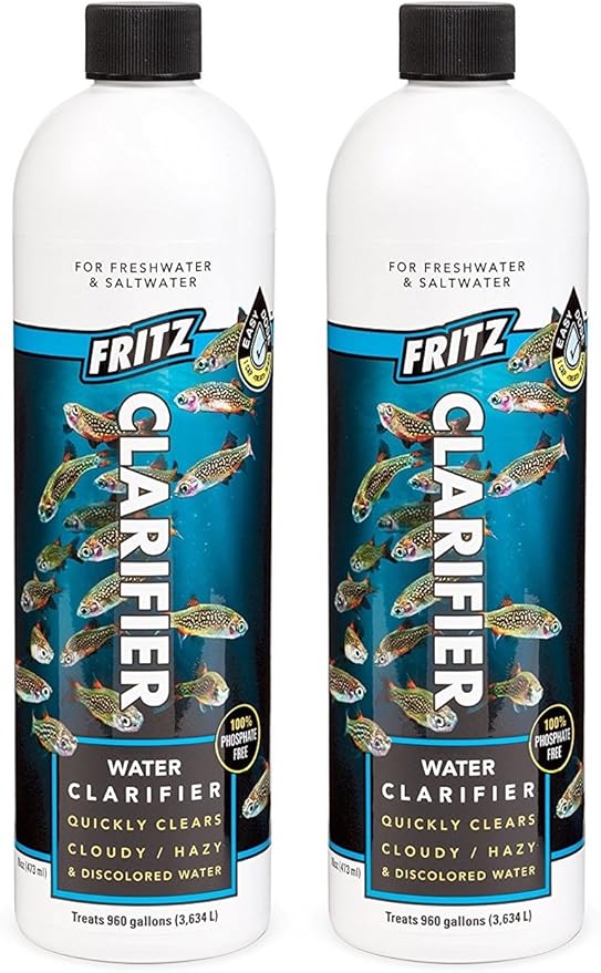 Fritz Aquatics Water Clarifier for Aquarium (2 Pack / 16-Ounce)