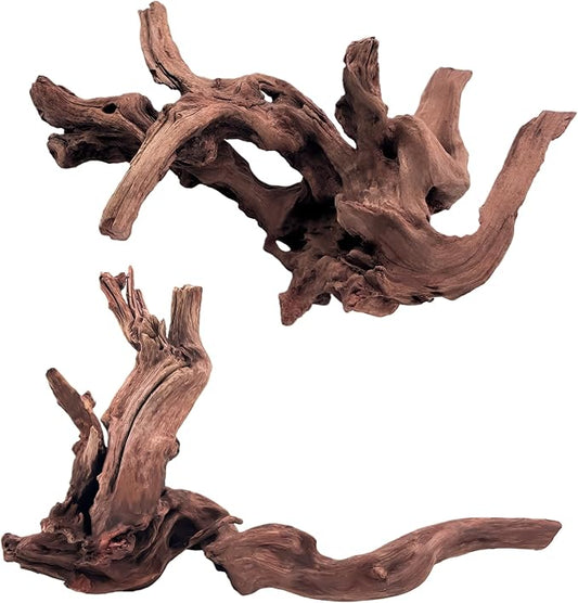 Kaiyuan Dynasty 2Pcs 10-12" Natural Coral Driftwood for Fish Tank Decorations Aquarium Driftwood for Reptile Aquatic Plants Aquascaping