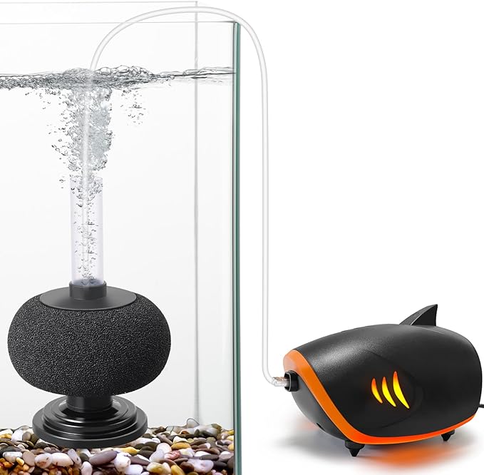 HITOP 110GPH Aquarium Air Pump and HITOP 7in Sponge Filter