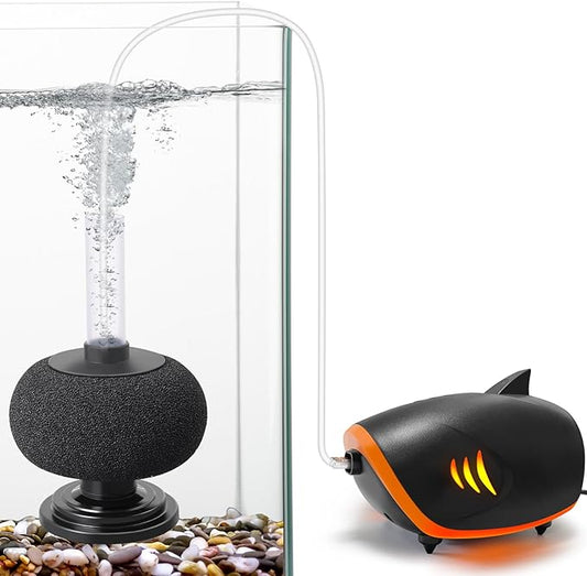 HITOP 110GPH Aquarium Air Pump and HITOP 7in Sponge Filter