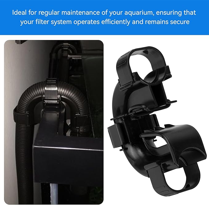 Magluv 2 Pack Rim Connector A20230 Fit for Fluval FX4/FX5/FX6 High Performance Canister Filter, for Fluval FX Series Rim Connector with O-Rings and Clips, FX5 Replacement Parts