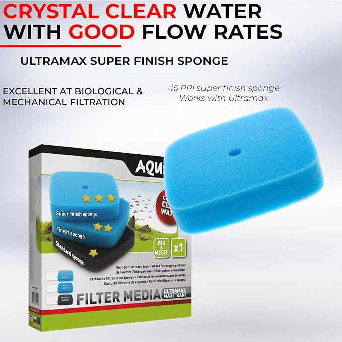 AquaEL Foam cardridge Super Finish Sponge 45PPI ULTRAMAX/MAXIKANI