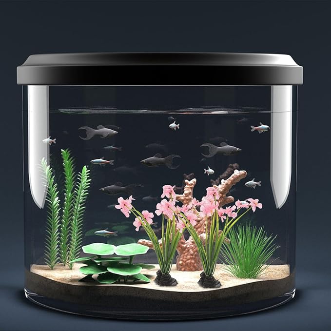 NOLITOY 2Pcs Pink Fish Tank Decor Aquarium Decoration- Betta Water Plants Decoration Models for Aquarium Decorative