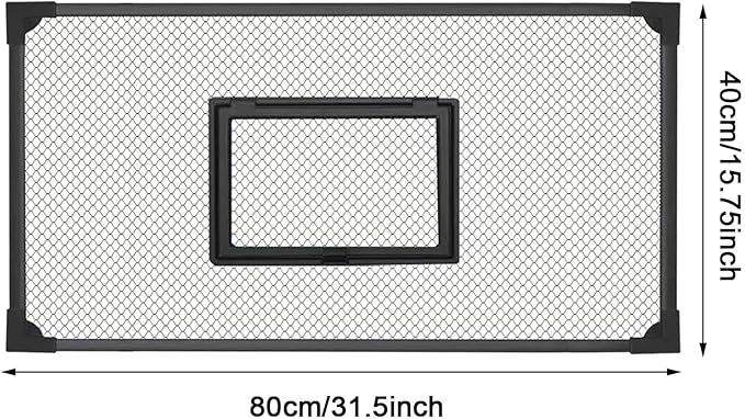 DIY Aquarium Hood with Jump Protection Mesh Cover for Tanks, 80x40cm